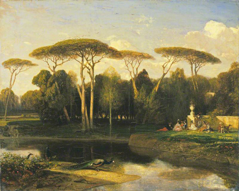 Alexandre-Gabriel Decamps,La Villa Doria Pamhilj à Rome (1838-1839)